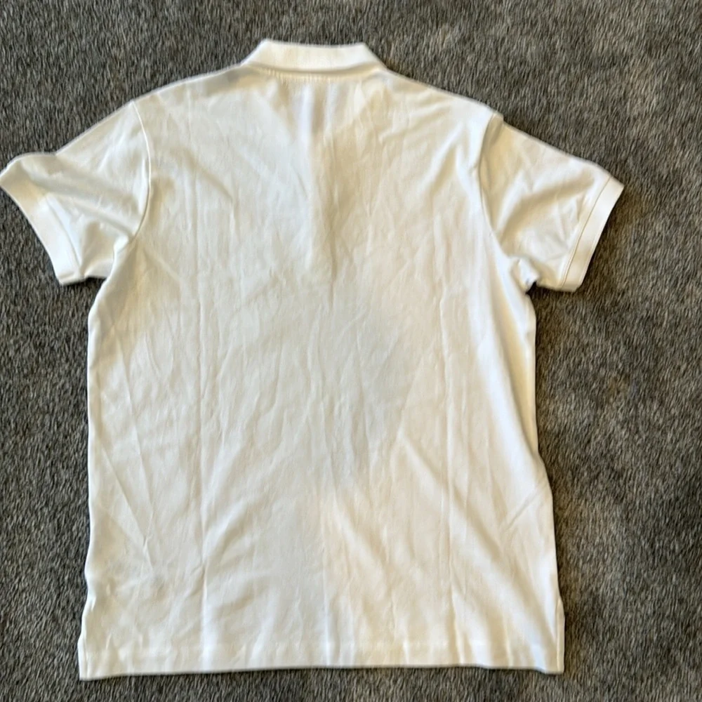 New Men's Diesel White T Kal Patch Polo Shirt - L